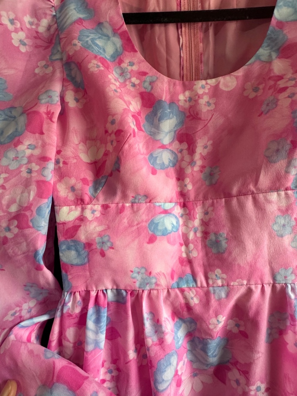 1970s Vintage Handmade Floral Maxi Dress